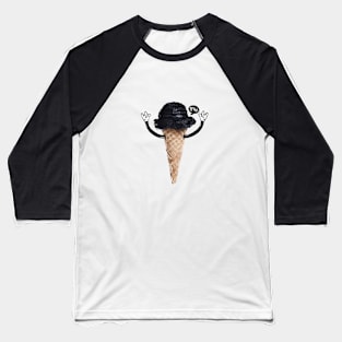 Dark Ice Cream Baseball T-Shirt